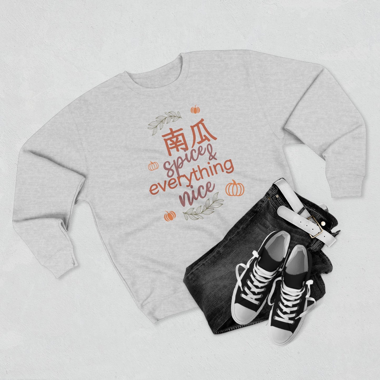 Pumpkin (Nan Gua) Spice & Everything Nice | Chinese | Unisex Premium Crewneck Sweatshirt