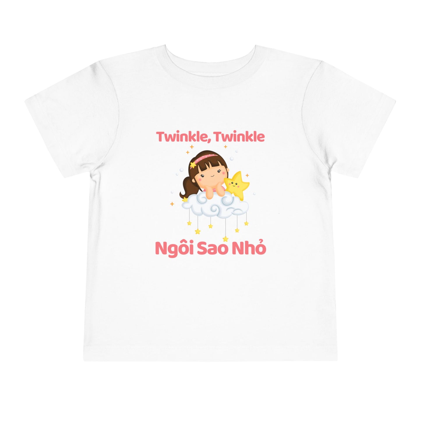 Twinkle, Twinkle Little Star (Little Girl) | Vietnamese | Toddler Short Sleeve Tee