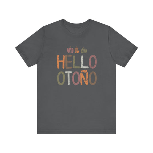 Hello, Fall (Otono) | Spanish | Unisex Short Sleeve T-Shirt