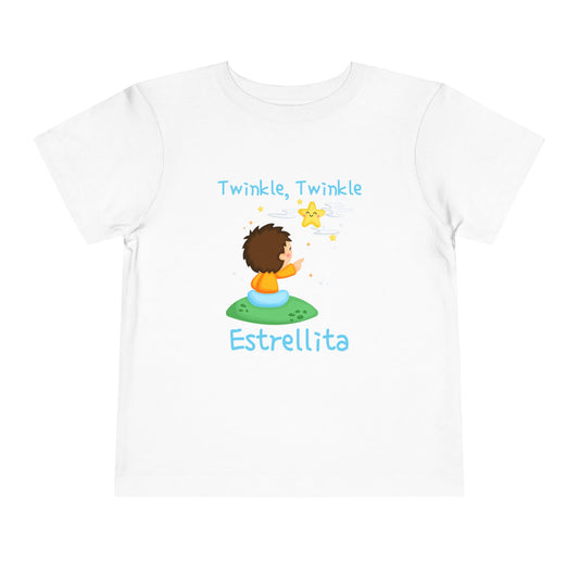 Twinkle, Twinkle Little Star (Little Boy) | Spanish | Toddler Short Sleeve Tee