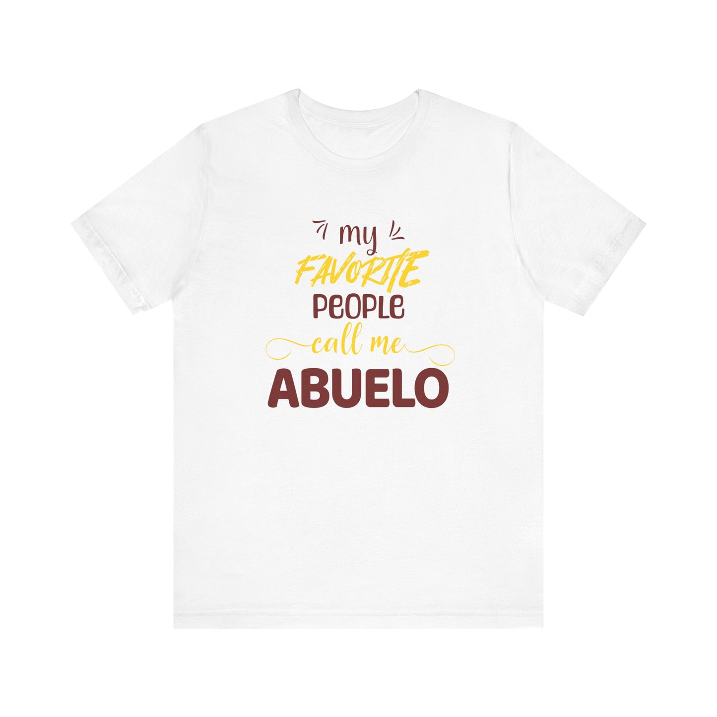 My Favorite People Call Me Grandpa | Spanish | Unisex Jersey Cotton Tee