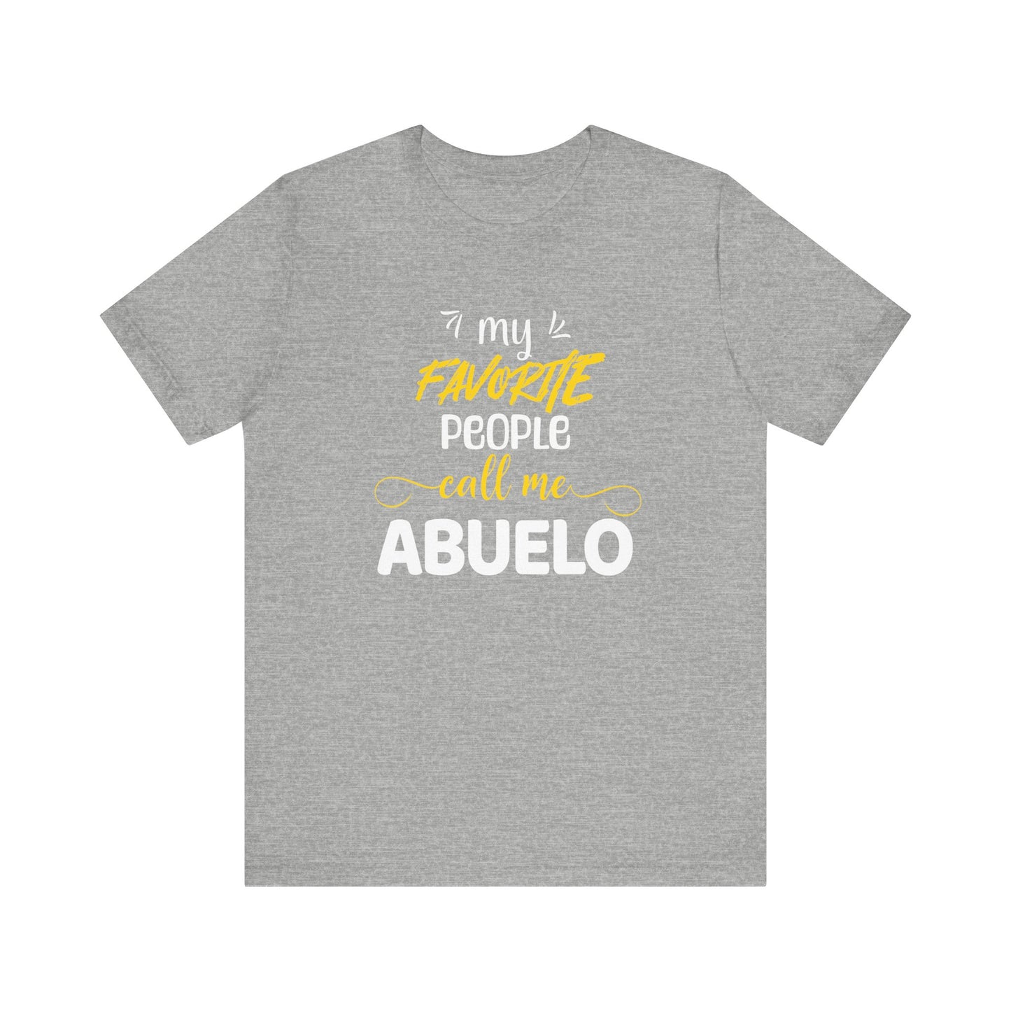 My Favorite People Call Me Grandpa | Spanish | Unisex Jersey Cotton Tee