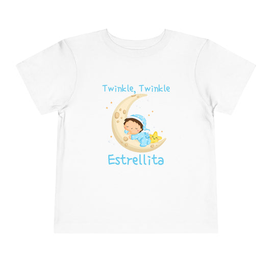 Twinkle, Twinkle Little Star (Crescent Moon) | Spanish | Toddler Short Sleeve Tee