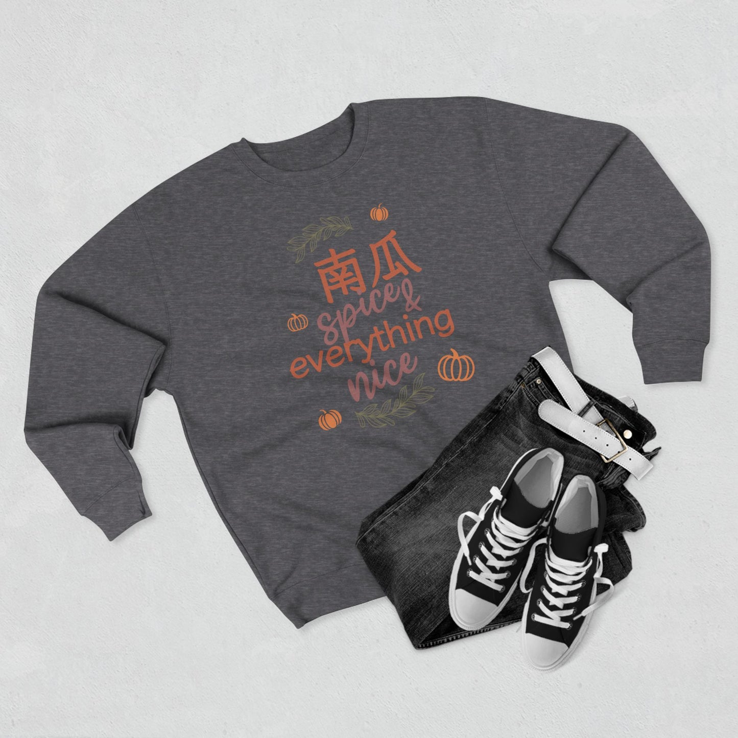 Pumpkin (Nan Gua) Spice & Everything Nice | Chinese | Unisex Premium Crewneck Sweatshirt