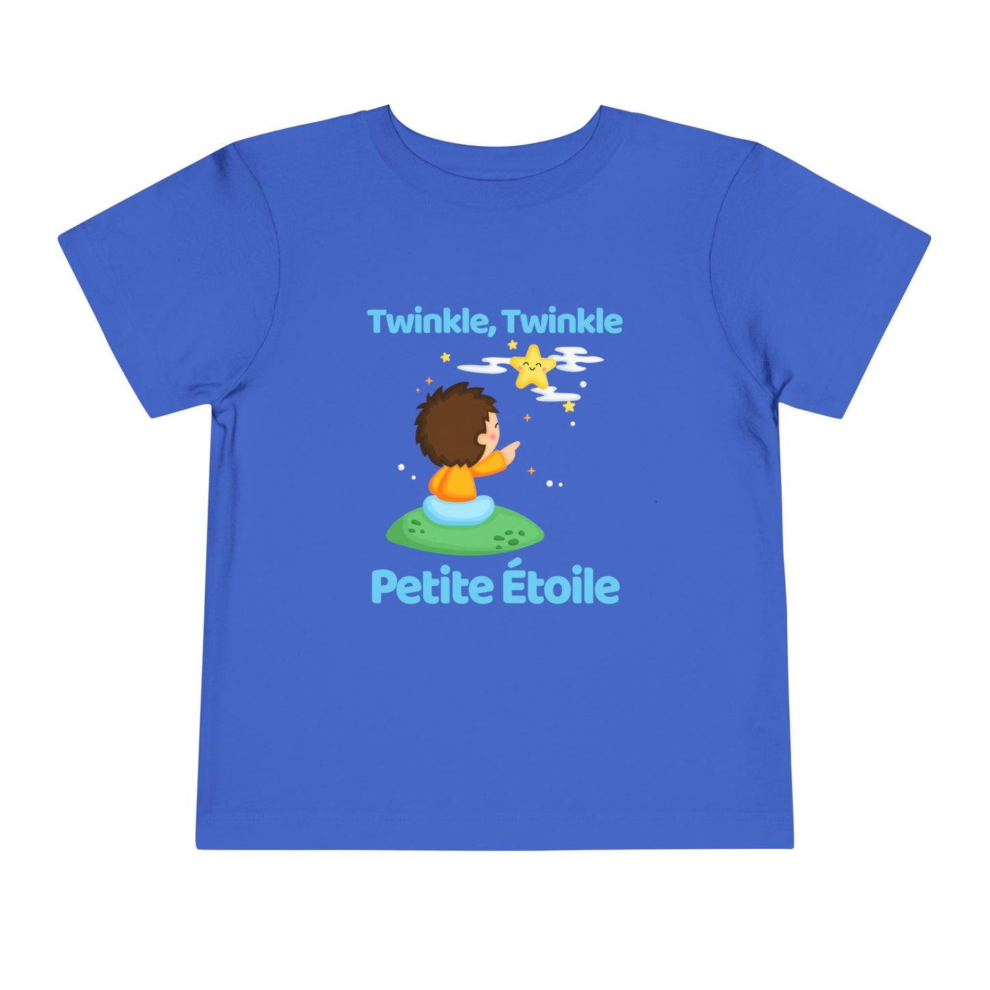 Twinkle, Twinkle Little Star (Little Boy) | French | Toddler Short Sleeve Tee