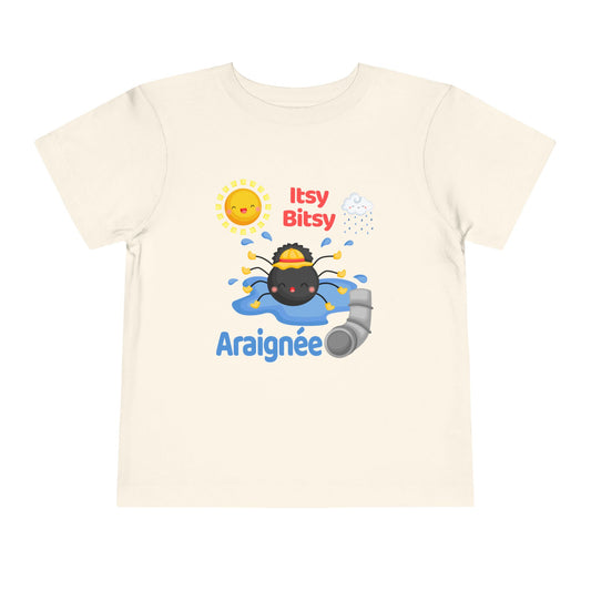 Itsy Bitsy Spider | French | Toddler Short Sleeve Tee