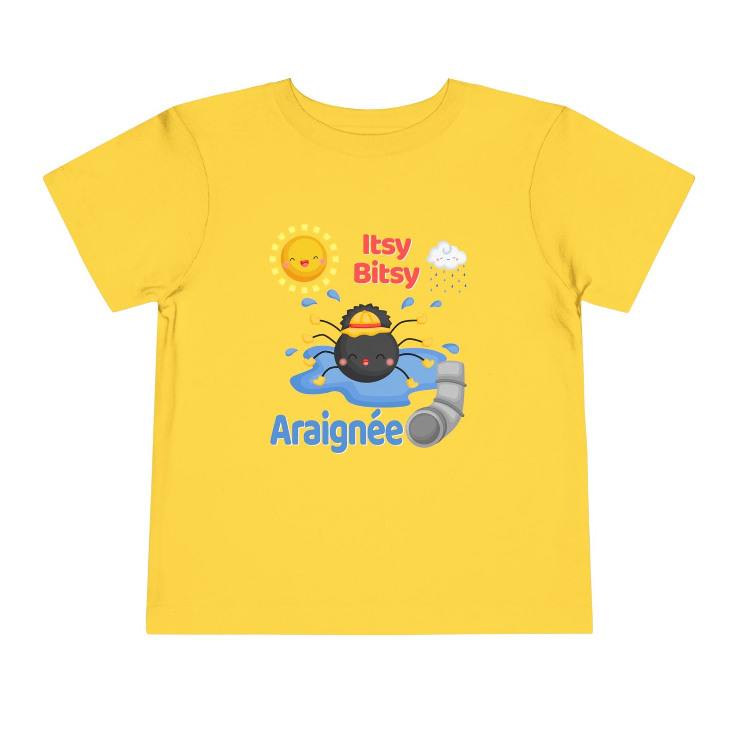 Itsy Bitsy Spider | French | Toddler Short Sleeve Tee