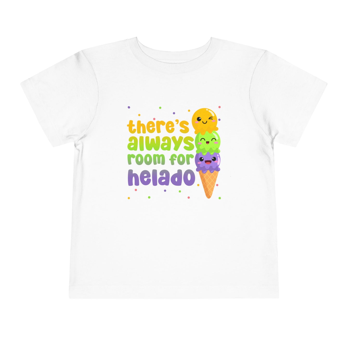 There's Always Room for Ice Cream | Spanish | Toddler Short Sleeve Tee