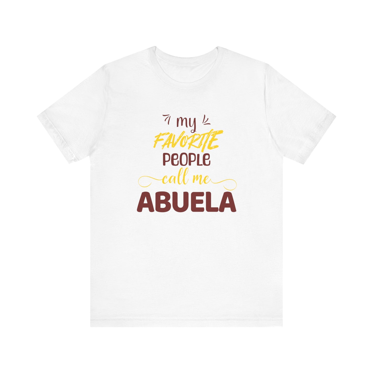 My Favorite People Call Me Grandma | Spanish | Unisex Jersey Cotton Tee