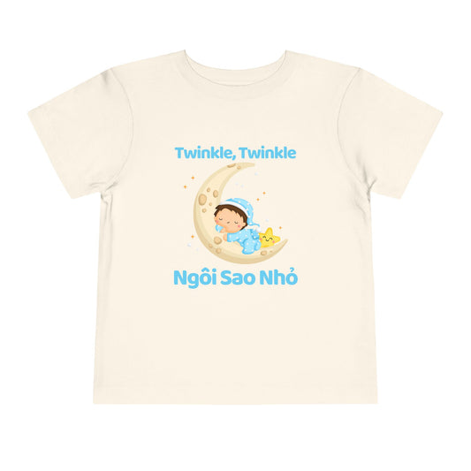 Twinkle, Twinkle Little Star (Crescent Moon) | Vietnamese | Toddler Short Sleeve Tee