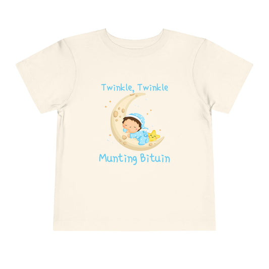 Twinkle, Twinkle Little Star (Crescent Moon) | Filipino | Toddler Short Sleeve Tee