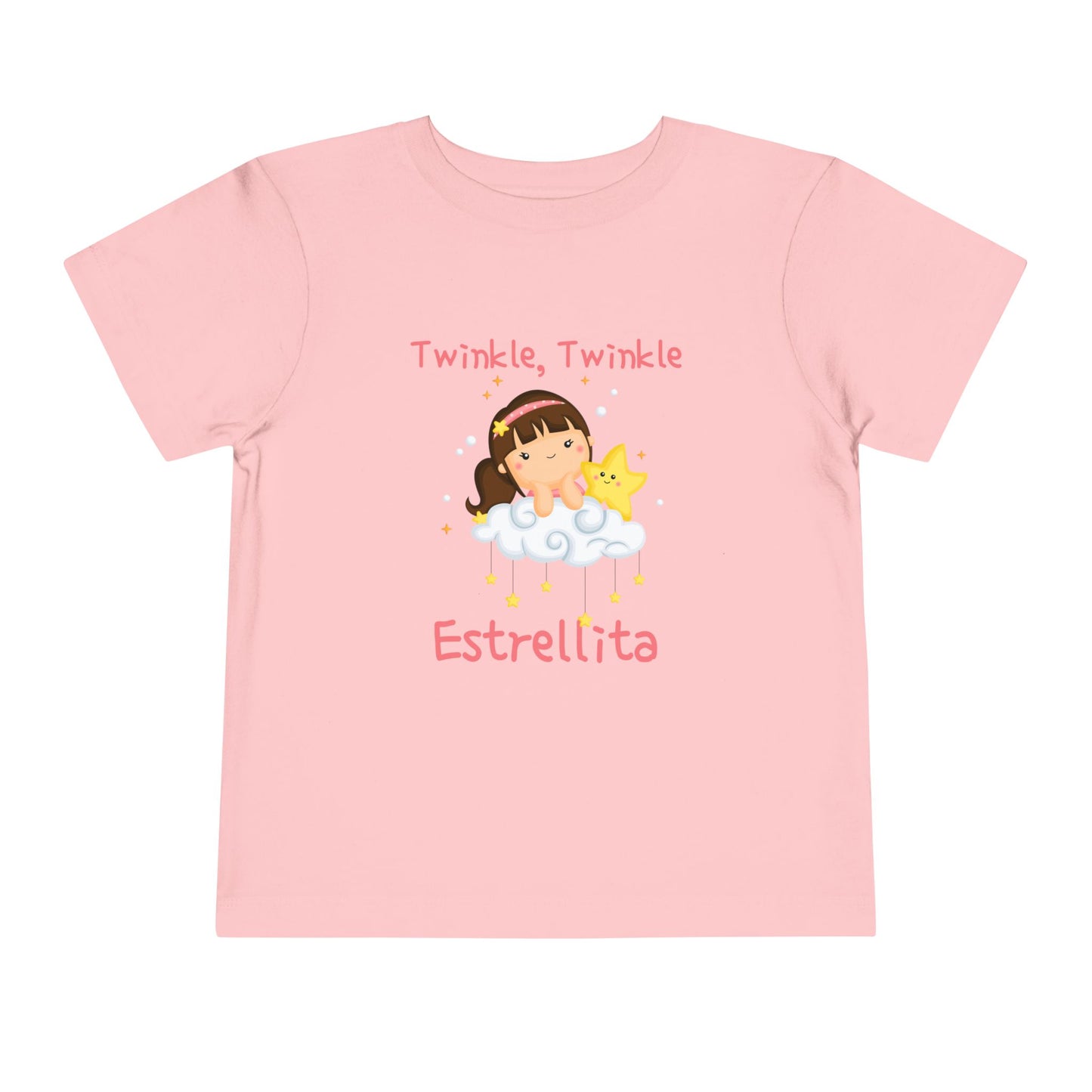 Twinkle, Twinkle Little Star (Little Girl) | Spanish | Toddler Short Sleeve Tee