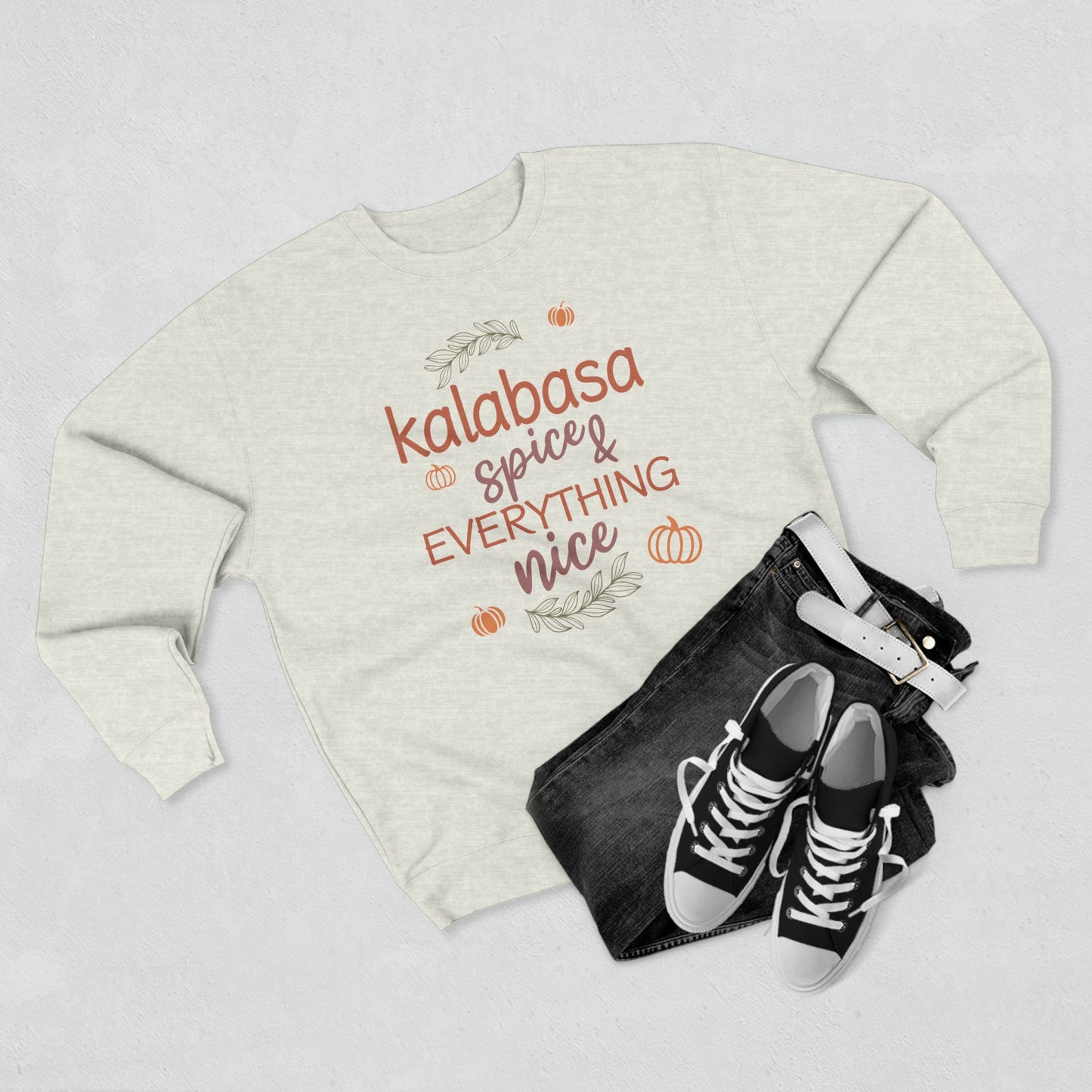 Pumpkin (Kalabasa) Spice & Everything Nice | Filipino | Unisex Premium Crewneck Sweatshirt