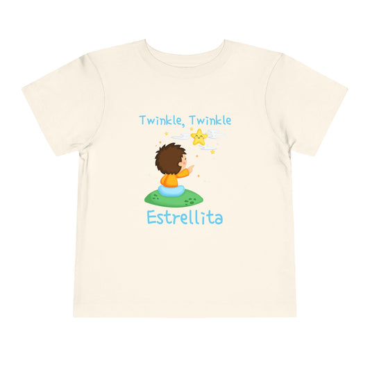 Twinkle, Twinkle Little Star (Little Boy) | Spanish | Toddler Short Sleeve Tee