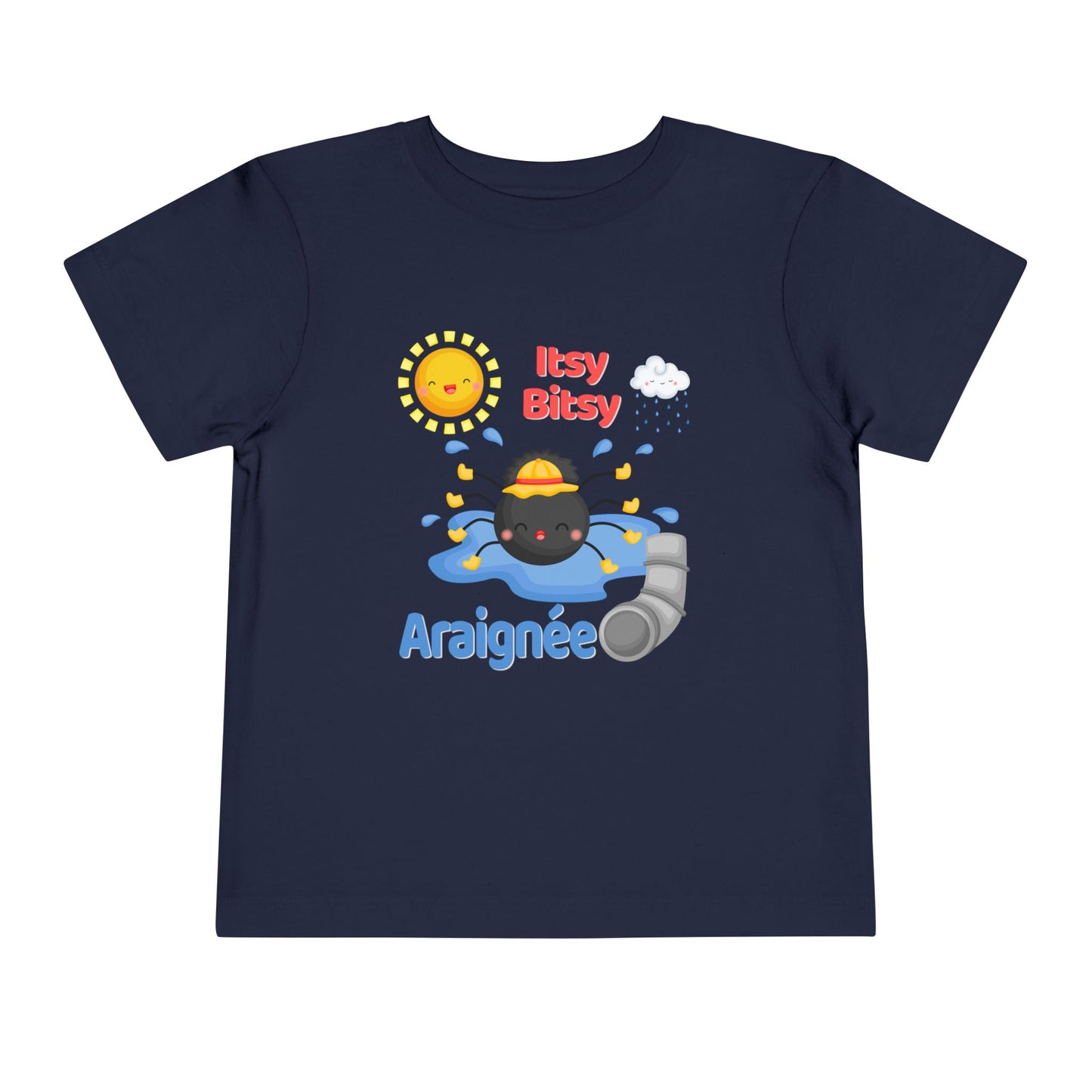 Itsy Bitsy Spider | French | Toddler Short Sleeve Tee