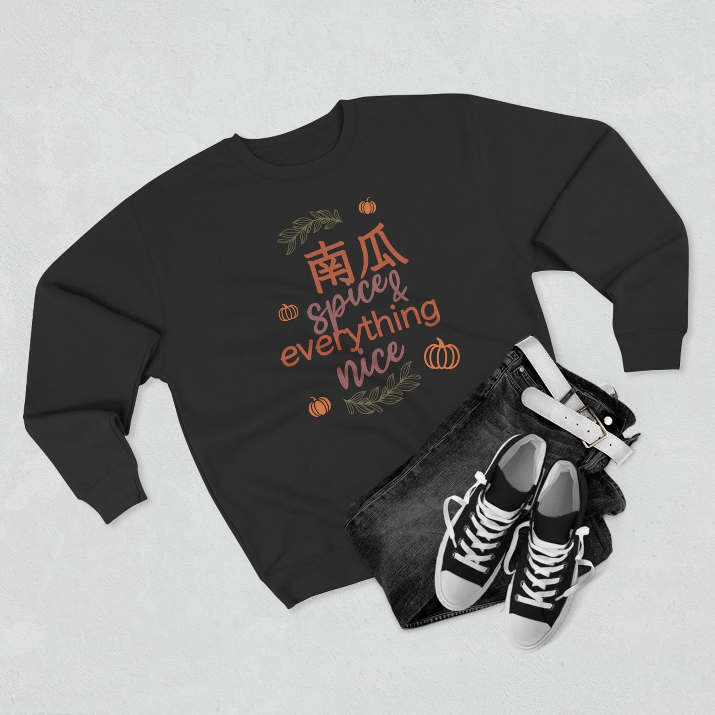 Pumpkin (Nan Gua) Spice & Everything Nice | Chinese | Unisex Premium Crewneck Sweatshirt