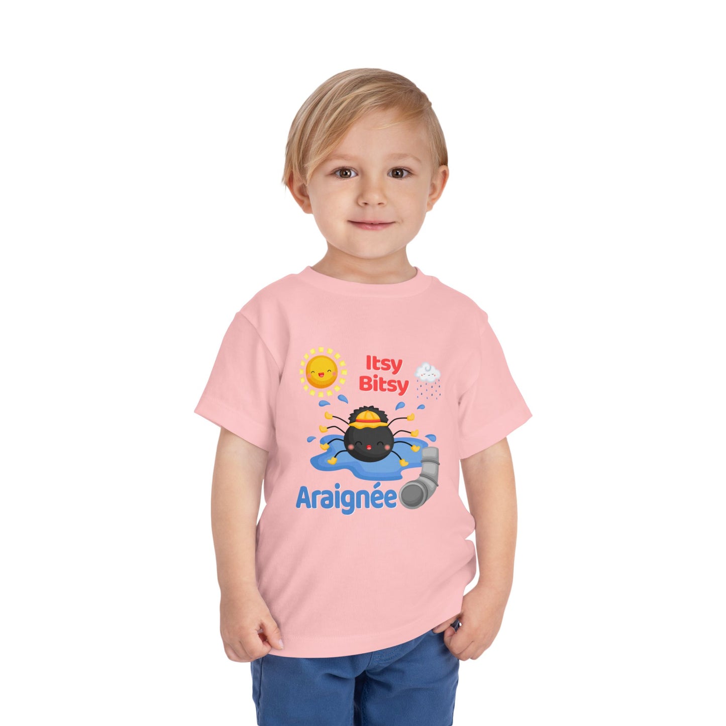 Itsy Bitsy Spider | French | Toddler Short Sleeve Tee