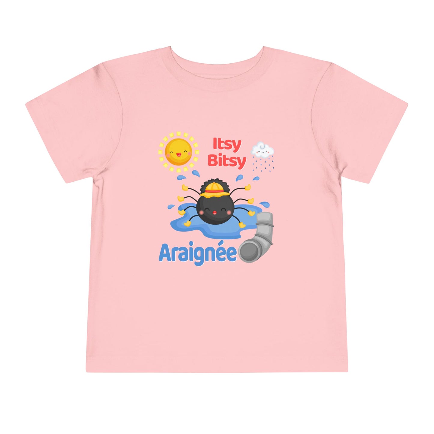 Itsy Bitsy Spider | French | Toddler Short Sleeve Tee