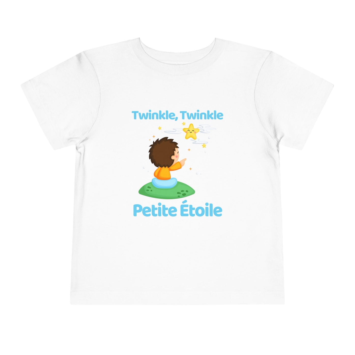 Twinkle, Twinkle Little Star (Little Boy) | French | Toddler Short Sleeve Tee