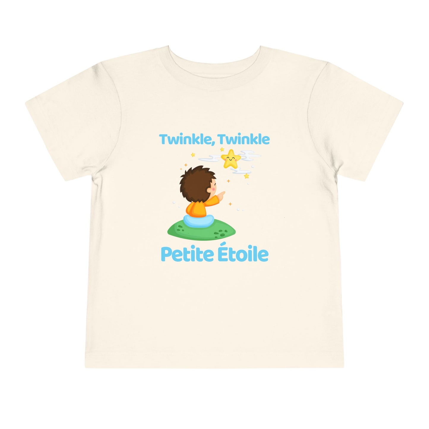 Twinkle, Twinkle Little Star (Little Boy) | French | Toddler Short Sleeve Tee