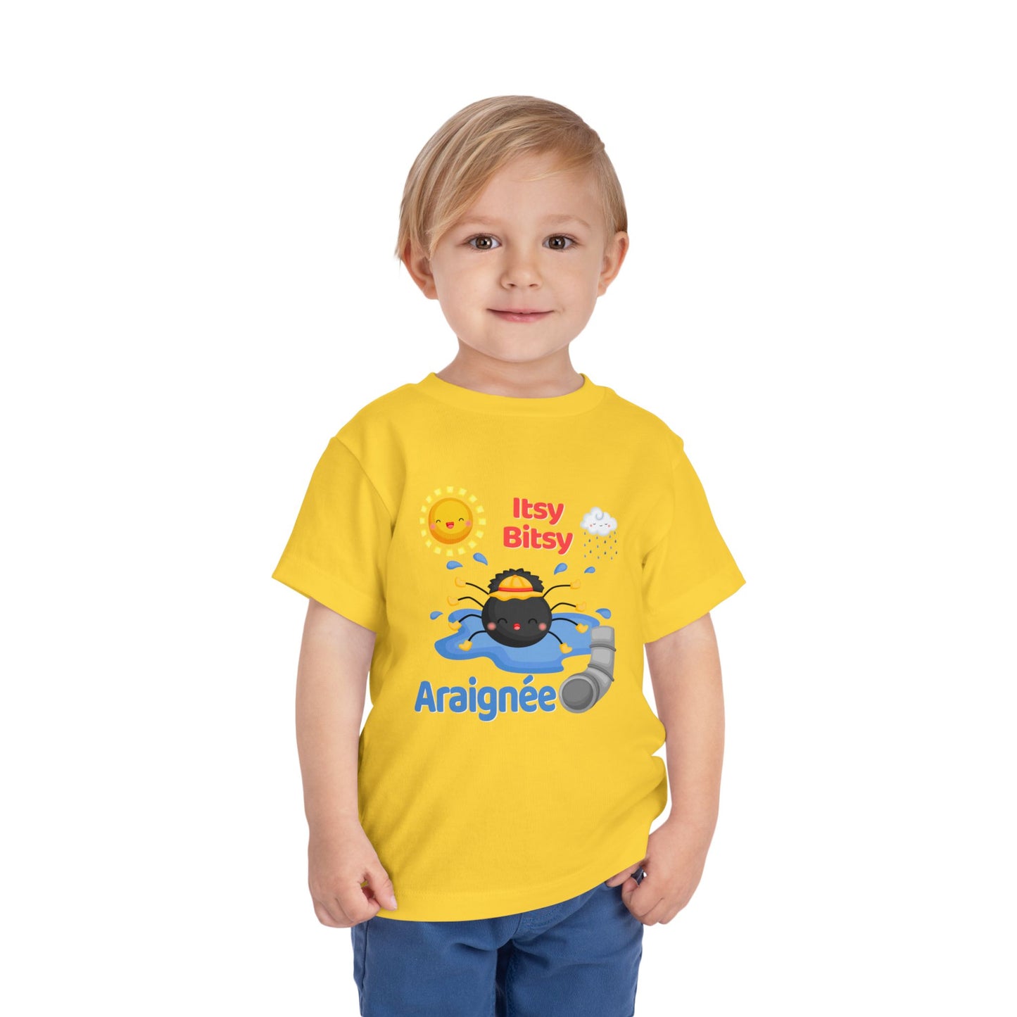 Itsy Bitsy Spider | French | Toddler Short Sleeve Tee