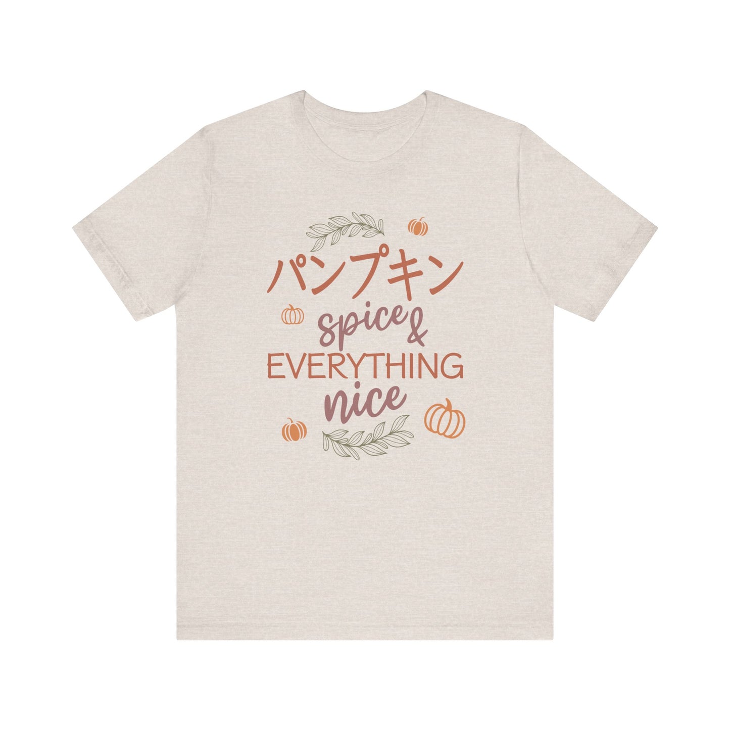 Pumpkin (Panpukin) Spice & Everything Nice | Japanese | Unisex Short Sleeve T-Shirt