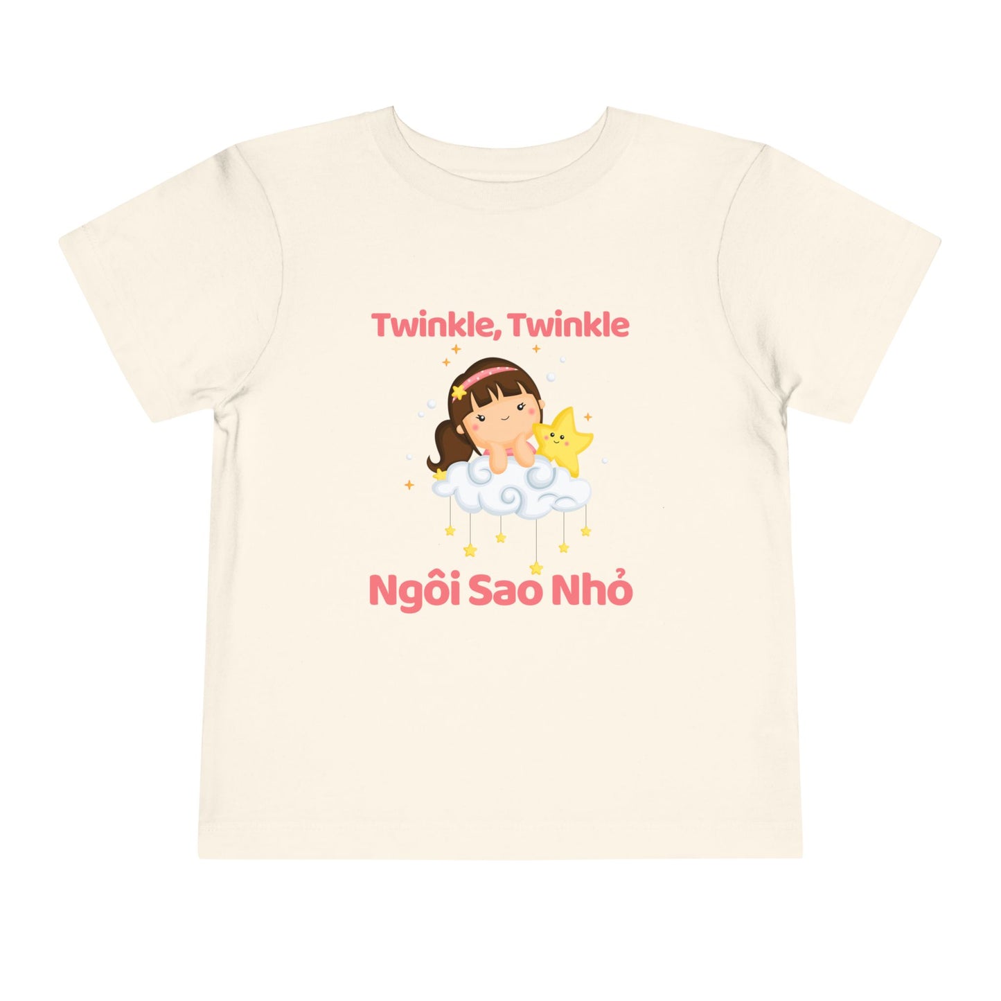 Twinkle, Twinkle Little Star (Little Girl) | Vietnamese | Toddler Short Sleeve Tee